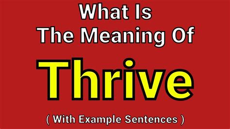 thriving in a sentence|definition of thrive.
